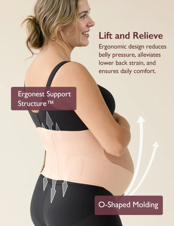 Momcozy Pregnancy Belly Band | Oyster Pink Large - Image 4