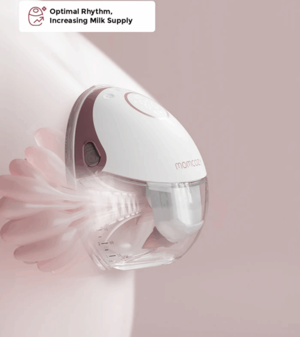 Momcozy Wearable Hands Free Breast Pump Mobile Style M6| Grey Single - Image 5