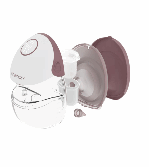Momcozy Wearable Hands-free Breast Pump Mobile Style | M6 Double Red - Image 3