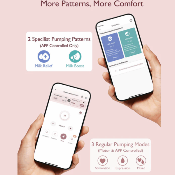 Momcozy Wearable Hands Free Mobile Breast Pump M9 | Red Double - Image 8