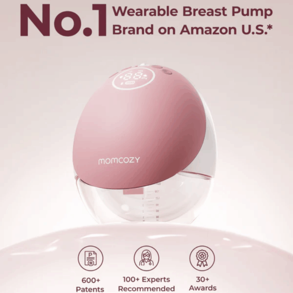 Momcozy Wearable Hands Free Mobile Breast Pump M9 | Red Double - Image 2