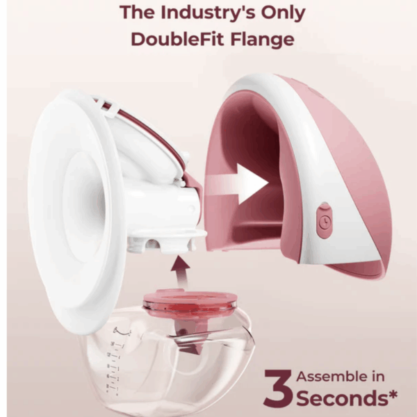 Momcozy Wearable Hands Free Mobile Breast Pump M9 | Red Double - Image 4