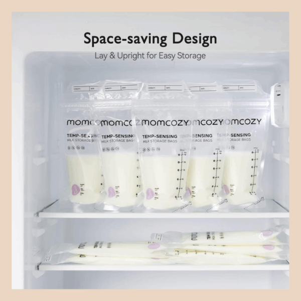 Momcozy Breast Pump M9 | Red Single & Momcozy Breastmilk Storing Bags - Set - Image 7