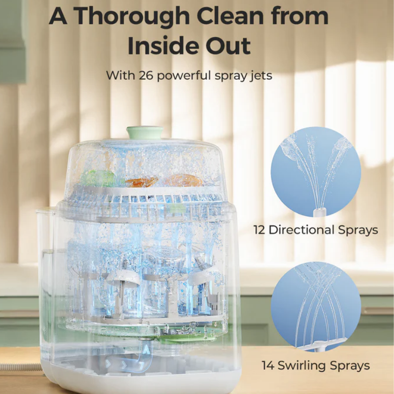Momcozy KleanPal Pro Baby Bottle Washer, Sterilizer and Dryer - Image 5
