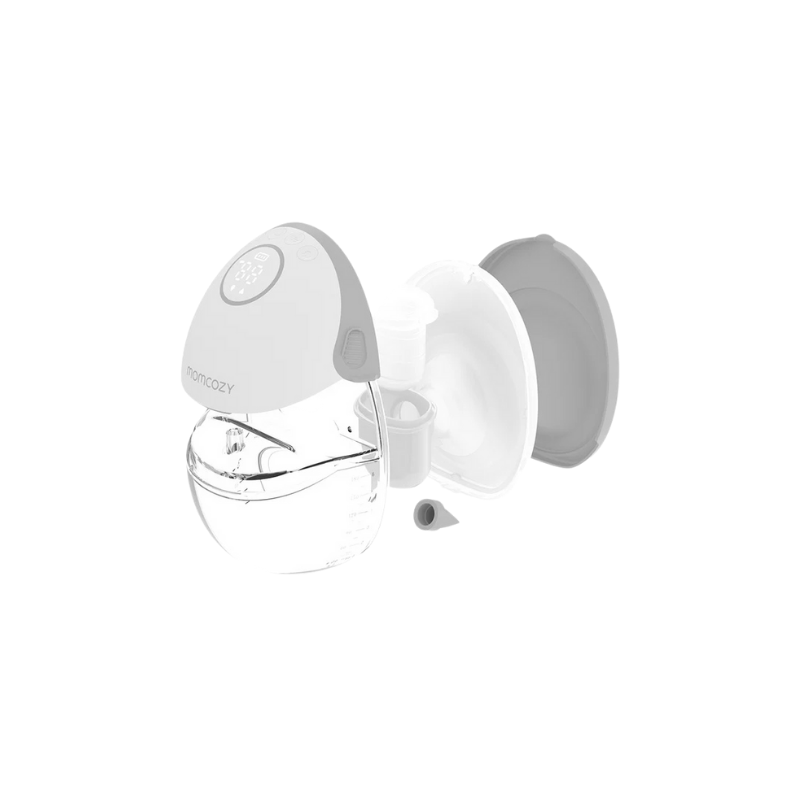 Momcozy Wearable Hands Free Breast Pump Mobile Style M6| Grey Single - Image 2